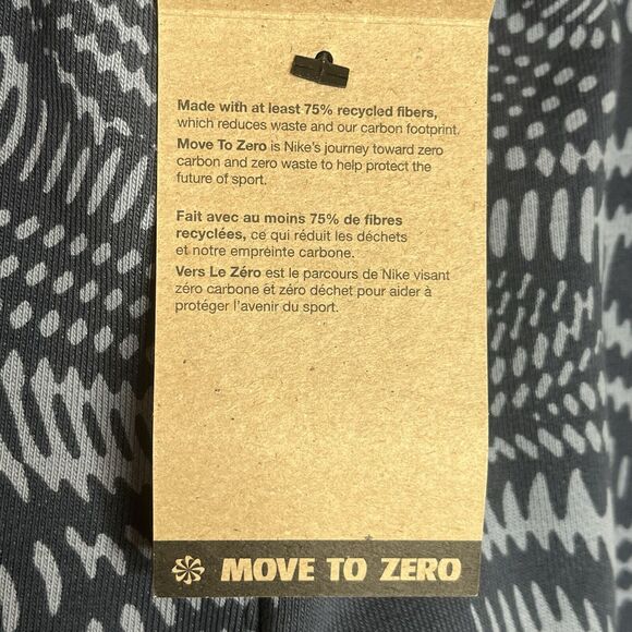 Nike Court Heritage Shorts Blue Geometric Print Womens L Knit Loose Fit - Picture 6 of 9